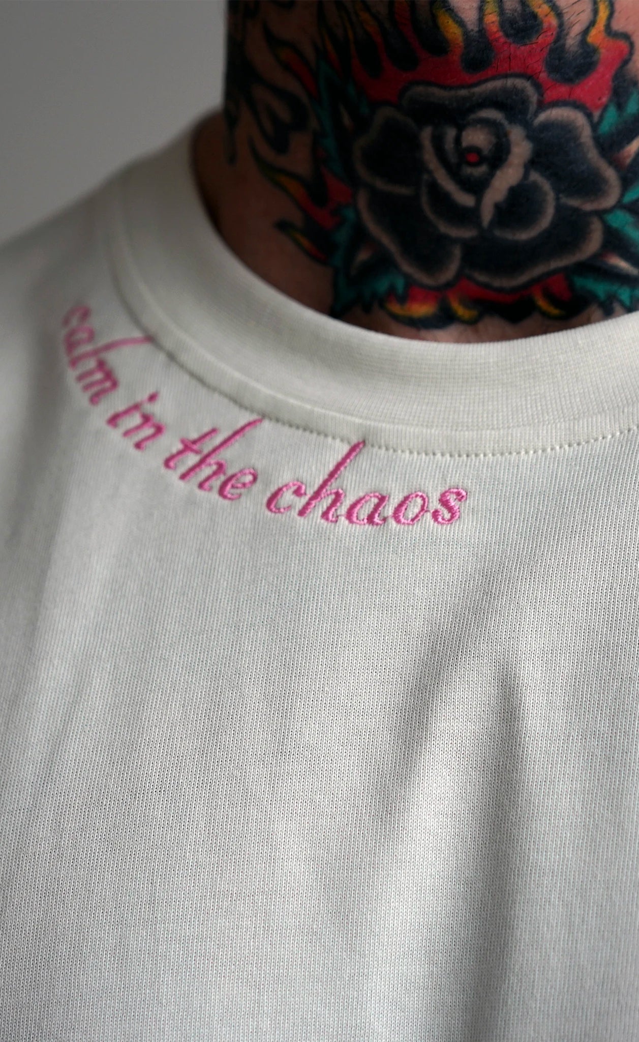 ODAAT Apparel, Calm In The Chaos T-Shirt, Vintage White