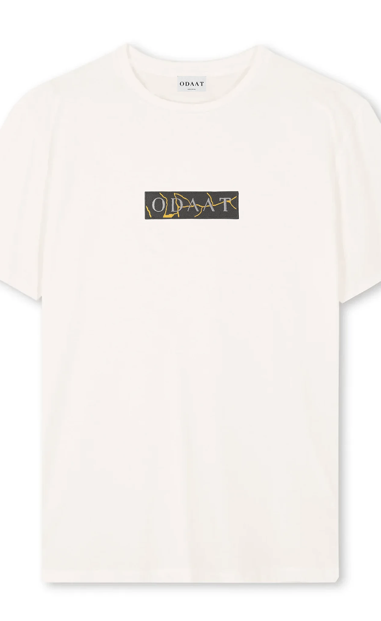 ODAAT Apparel, Golden Mend Kintsugi T-Shirt, Vintage White