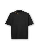 Calm in the Chaos boxy crop tee in black